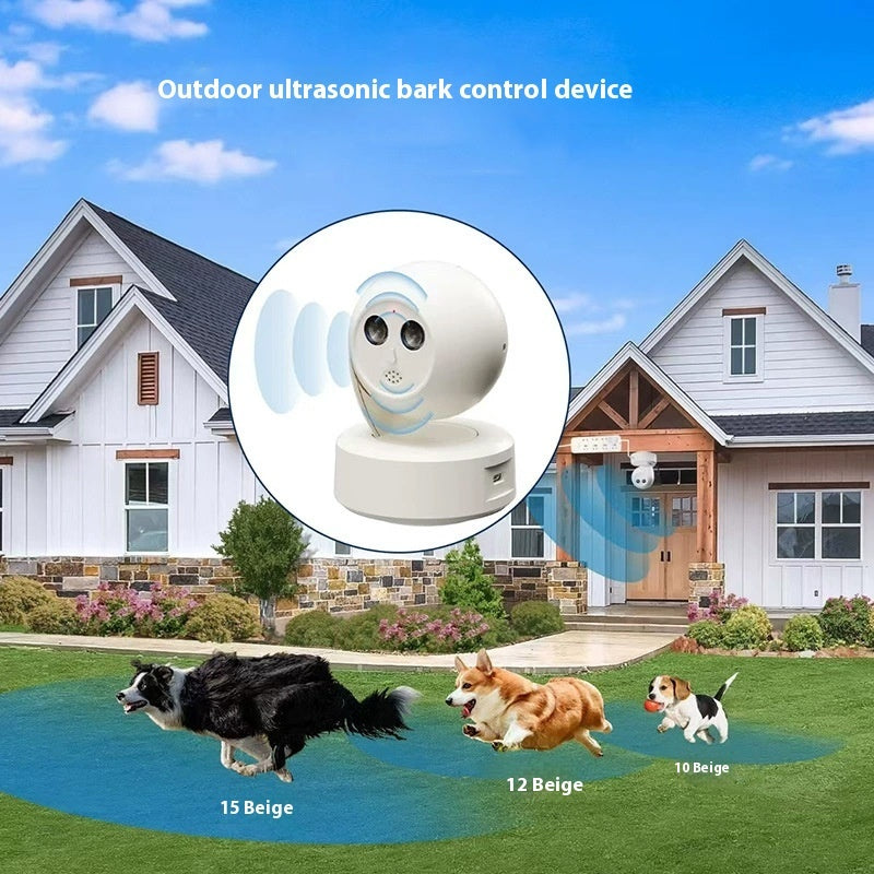 Cross-border New Pet Products Outdoor Automatic Ultrasonic Dog Trainer Bark Stopper Intelligent Dog Barking Prevention Dog Drives
