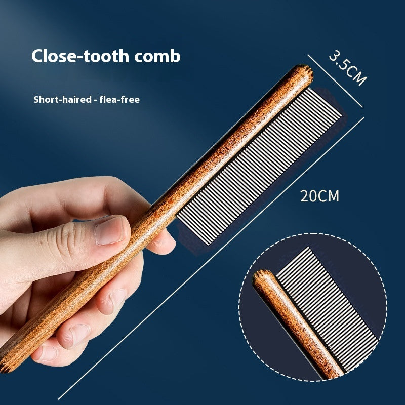 Pet Cat Dog Flea Comb Dense Gear